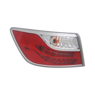 Pacific Best® - Driver Side Outer Replacement Tail Light (CAPA Certified)