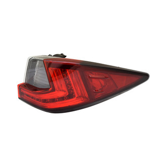 Pacific Best® - Passenger Side Outer Replacement Tail Light (CAPA Certified)