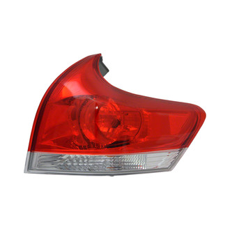 Pacific Best® - Passenger Side Outer Replacement Tail Light (CAPA Certified)