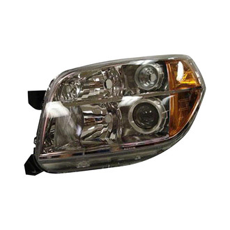 Pacific Best® - Driver Side Replacement Headlight Lens and Housing (CAPA Certified)