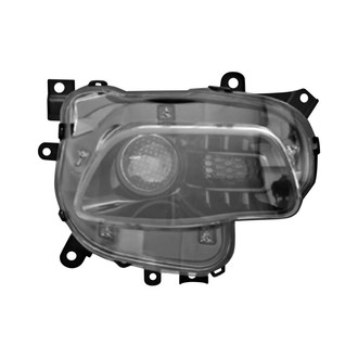 Pacific Best® - Passenger Side Replacement Headlight (CAPA Certified)