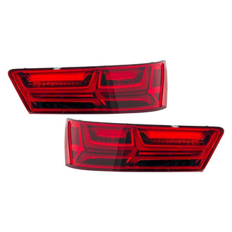 Pacific Best® - Driver and Passenger Side Upper Replacement Tail Lights (Standard Line)