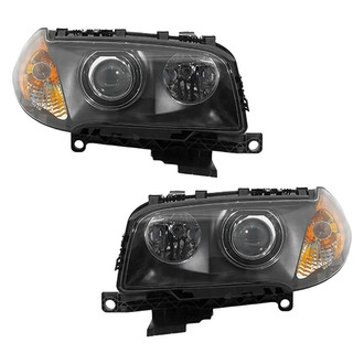 Pacific Best® - Driver and Passenger Side Replacement Headlight Set Lens and Housing (Standard Line)