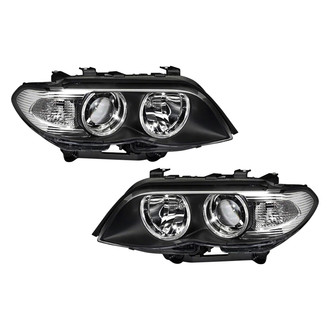 Pacific Best® - Driver and Passenger Side Replacement Headlight Set Lens and Housing (Standard Line)