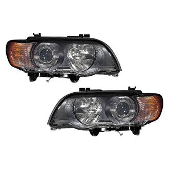 Pacific Best® - Driver and Passenger Side Replacement Headlight Set (Standard Line)