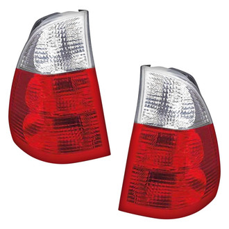 Pacific Best® - Driver and Passenger Side Outer Replacement Tail Lights (Standard Line)