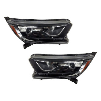 Pacific Best® - Driver and Passenger Side Replacement Headlight Set (NSF Certified)