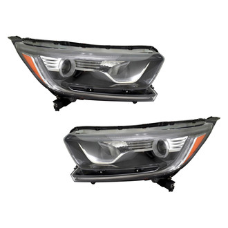 Pacific Best® - Driver and Passenger Side Replacement Headlight Set (CAPA Certified)