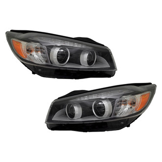 Pacific Best® - Driver and Passenger Side Replacement Headlight Set (CAPA Certified)