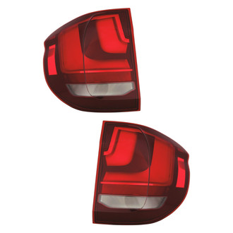 Pacific Best® - Driver and Passenger Side Outer Replacement Tail Lights (Standard Line)