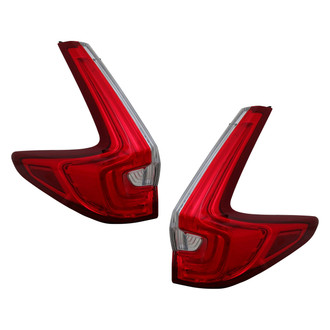 Pacific Best® - Driver and Passenger Side Outer Replacement Tail Lights (CAPA Certified)