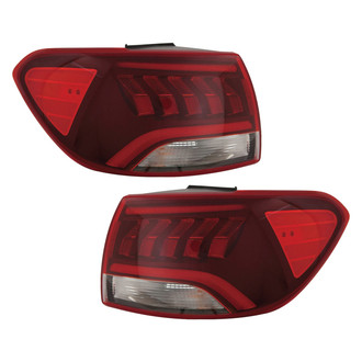 Pacific Best® - Driver and Passenger Side Outer Replacement Tail Lights (Standard Line)