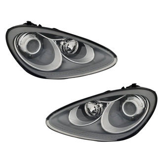 Pacific Best® - Driver and Passenger Side Replacement Headlight Set (CAPA Certified)