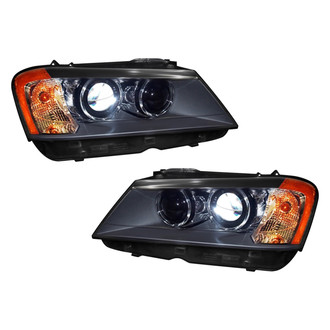 Pacific Best® - Driver and Passenger Side Replacement Headlight Set (NSF Certified)