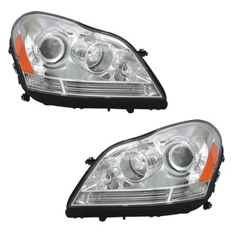 Pacific Best® - Driver and Passenger Side Replacement Headlight Set (CAPA Certified)