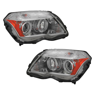 Pacific Best® - Driver and Passenger Side Replacement Headlight Set (CAPA Certified)