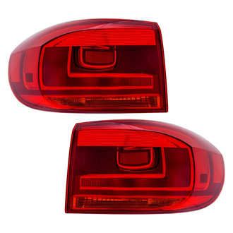 Pacific Best® - Driver and Passenger Side Outer Replacement Tail Lights (CAPA Certified)