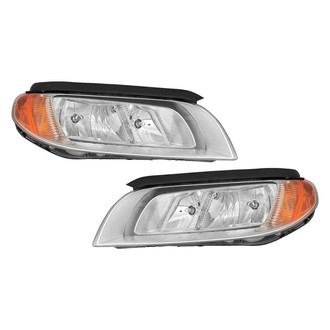 Pacific Best® - Driver and Passenger Side Replacement Headlight Set (Standard Line)