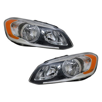 Pacific Best® - Driver and Passenger Side Replacement Headlight Set (CAPA Certified)