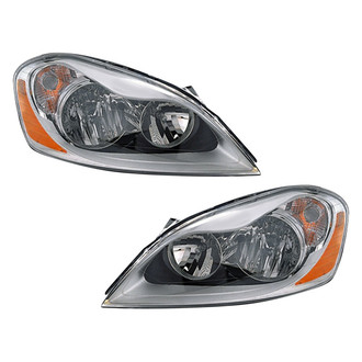 Pacific Best® - Driver and Passenger Side Replacement Headlight Set (NSF Certified)