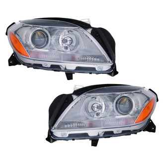 Pacific Best® - Driver and Passenger Side Replacement Headlight Set (CAPA Certified)