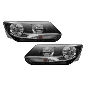 Pacific Best® - Driver and Passenger Side Replacement Headlight Set (NSF Certified)