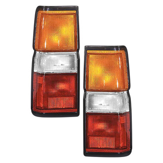 Pacific Best® - Driver and Passenger Side Outer Replacement Tail Lights (Standard Line)