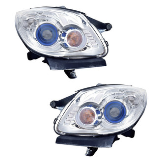 Pacific Best® - Driver and Passenger Side Replacement Headlight Set (Standard Line)