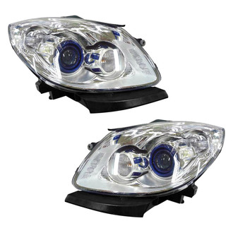 Pacific Best® - Driver and Passenger Side Replacement Headlight Set (Standard Line)