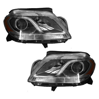 Pacific Best® - Driver and Passenger Side Replacement Headlight Set (Standard Line)