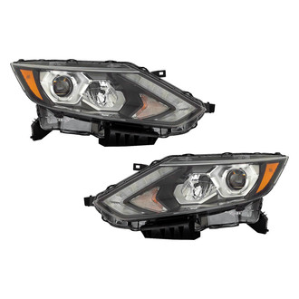 Pacific Best® - Driver and Passenger Side Replacement Headlight Set (CAPA Certified)