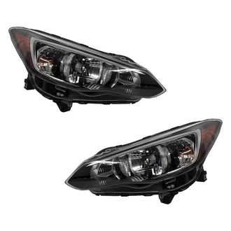 Pacific Best® - Driver and Passenger Side Replacement Headlight Set (CAPA Certified)