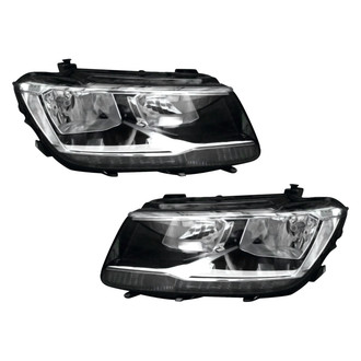Pacific Best® - Driver and Passenger Side Replacement Headlight Set (CAPA Certified)