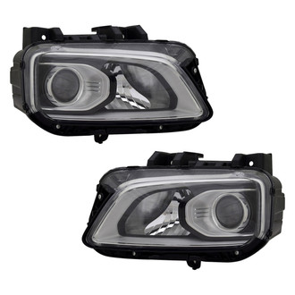 Pacific Best® - Driver and Passenger Side Replacement Headlight Set (CAPA Certified)