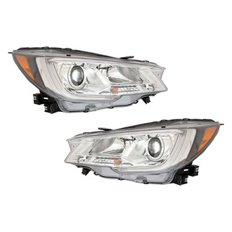 Pacific Best® - Driver and Passenger Side Replacement Headlight Set (Standard Line)