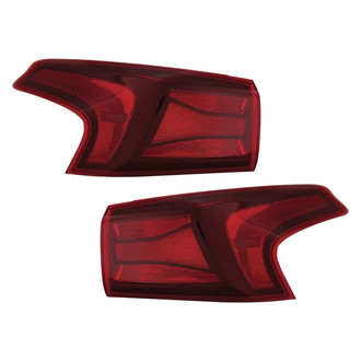Pacific Best® - Driver and Passenger Side Outer Replacement Tail Lights (Standard Line)