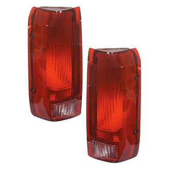 Pacific Best® - Driver and Passenger Side Replacement Tail Light Lens and Housings (Standard Line)