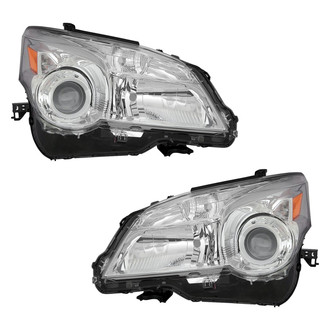 Pacific Best® - Driver and Passenger Side Replacement Headlight Set Lens and Housing (CAPA Certified)