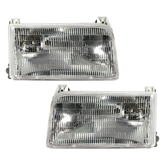 Pacific Best® - Driver and Passenger Side Replacement Headlight Set (CAPA Certified)