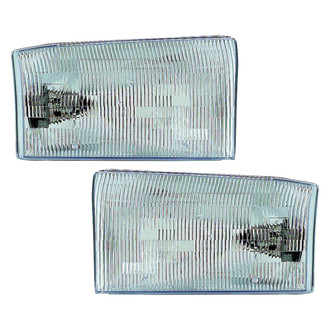 Pacific Best® - Driver and Passenger Side Replacement Headlight Set (Standard Line)