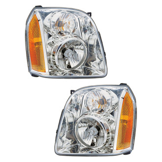 Pacific Best® - Driver and Passenger Side Replacement Headlight Set (CAPA Certified)