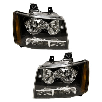 Pacific Best® - Driver and Passenger Side Replacement Headlight Set (CAPA Certified)