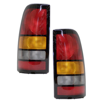 Pacific Best® - Driver and Passenger Side Replacement Tail Light Lens and Housings (CAPA Certified)