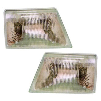 Pacific Best® - Driver and Passenger Side Replacement Headlight Set (CAPA Certified)