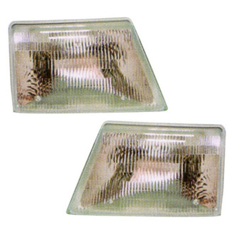 Pacific Best® - Driver and Passenger Side Replacement Headlight Set (Standard Line)