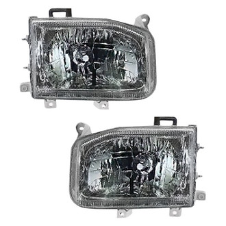 Pacific Best® - Driver and Passenger Side Replacement Headlight Set (Standard Line)