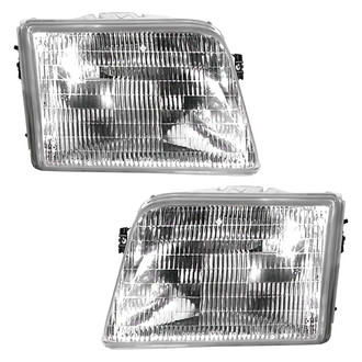 Pacific Best® - Driver and Passenger Side Replacement Headlight Set (CAPA Certified)