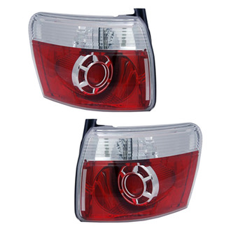 Pacific Best® - Driver and Passenger Side Outer Replacement Tail Lights (Standard Line)