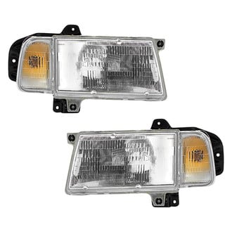 Pacific Best® - Driver and Passenger Side Replacement Headlight Set (Standard Line)