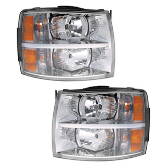 Pacific Best® - Driver and Passenger Side Replacement Headlight Set (CAPA Certified)